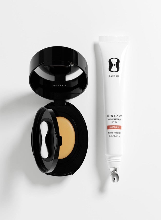 OneSkin LIP Duo Set OS-01 I Peptide Lip SPF 15 Tinted Bare Blush & Lip Restore Mask I Anti-Aging Lip Treatment for Hydration, UV Protection & Smoother Lips - Image 1