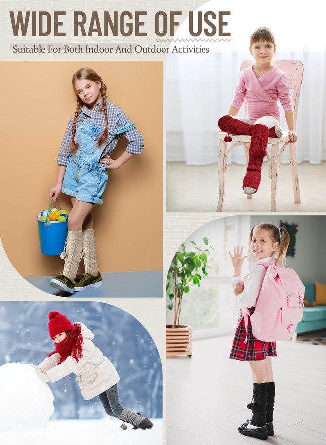 JaGely 6 Pairs Kawaii Leg Warmers Y2K Harajuku Leg Warmers for Girls Women Japanese Long Socks Cute Knitted Lolita Costume - Image 5