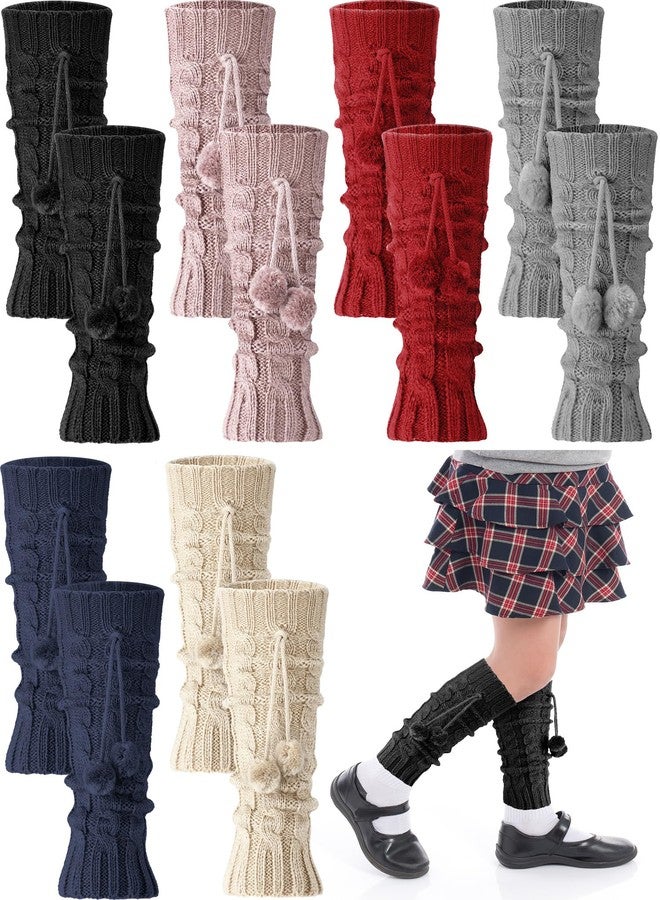 JaGely 6 Pairs Kawaii Leg Warmers Y2K Harajuku Leg Warmers for Girls Women Japanese Long Socks Cute Knitted Lolita Costume - Image 1