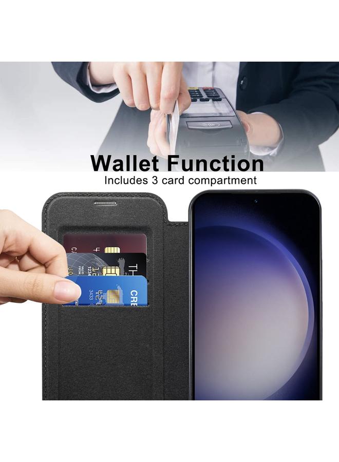 اس-توب جراب هاتف جلدي مضاد للسرقة من MagSafe مغناطيسي RFID لهاتف Samsung Galaxy S24 Ultra 5G - Image 5