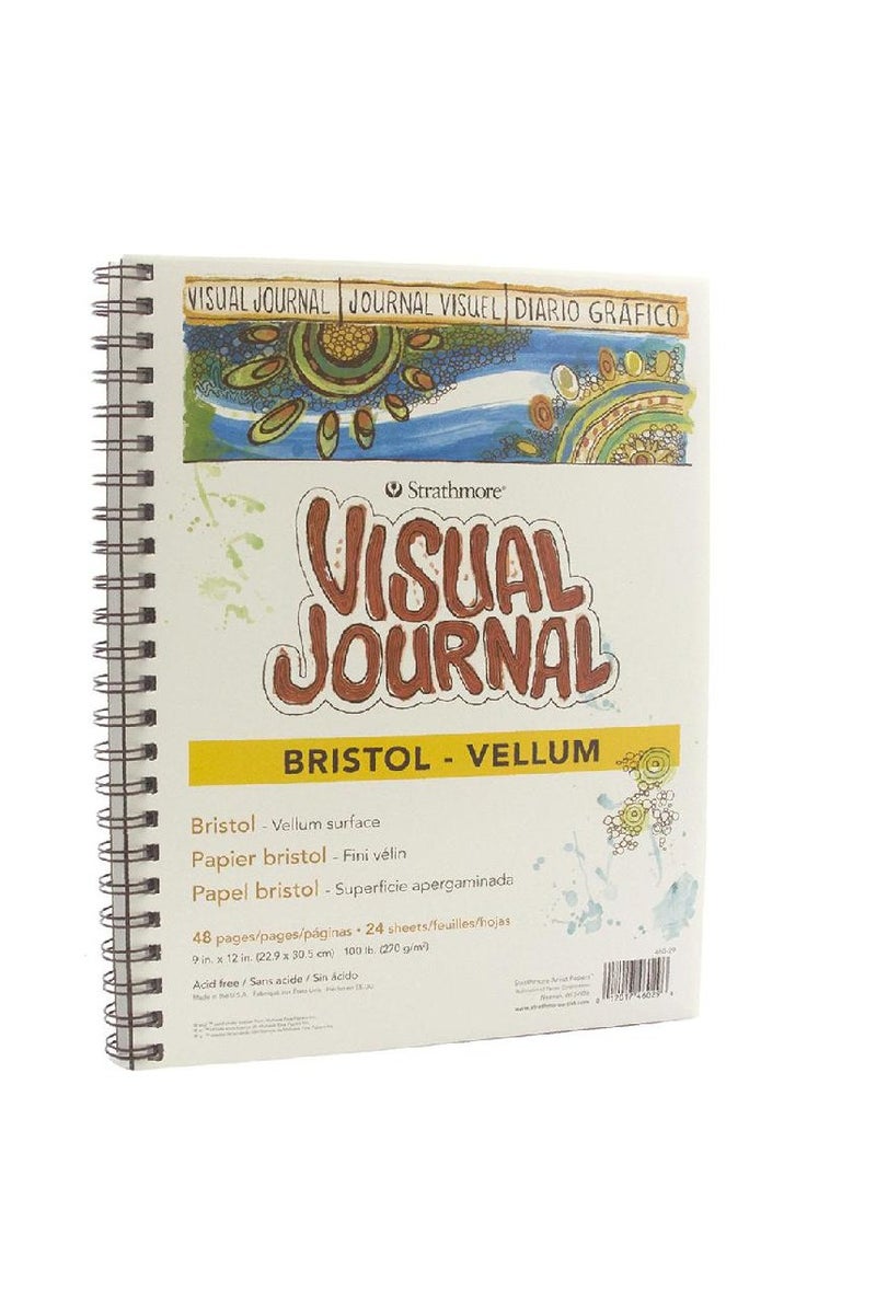 Strathmore Visual Journal Bristol Pad 270 gsmWhite9 X 12 in24 Sheets