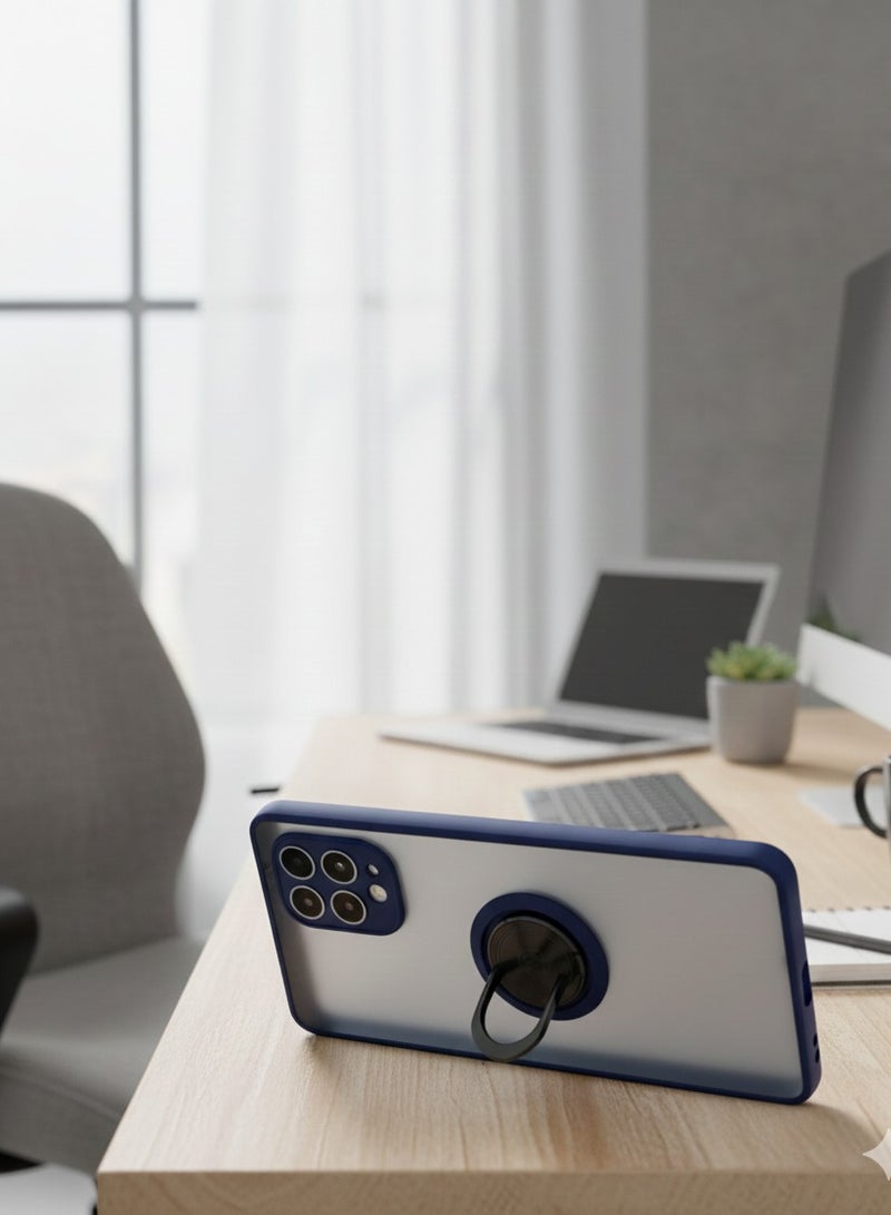 Grace Military Grade Protective Phone Cover featuring 360° Rotatable Finger Ring Holder and Built-in Lens Protector - Matte Finish Case For Infinix Hot 50 pro plus - Image 2