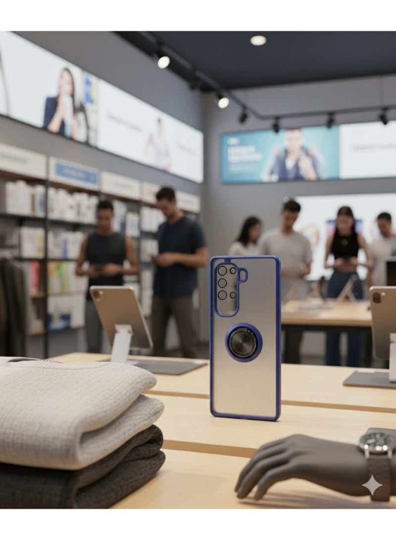 Grace Military Grade Protective Phone Cover featuring 360° Rotatable Finger Ring Holder and Built-in Lens Protector - Matte Finish Case For Infinix Hot 50 pro plus - Image 4