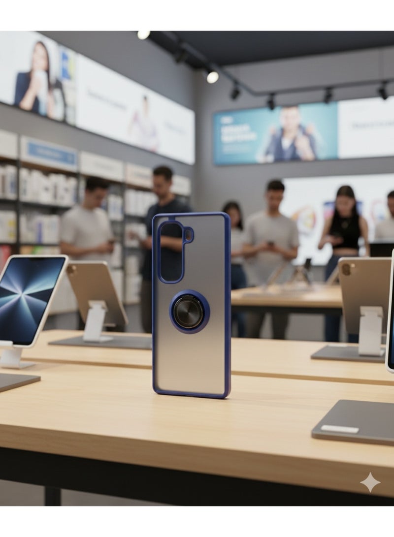 Grace Military Grade Protective Phone Cover featuring 360° Rotatable Finger Ring Holder and Built-in Lens Protector - Matte Finish Case For Infinix Hot 50 pro plus - Image 3