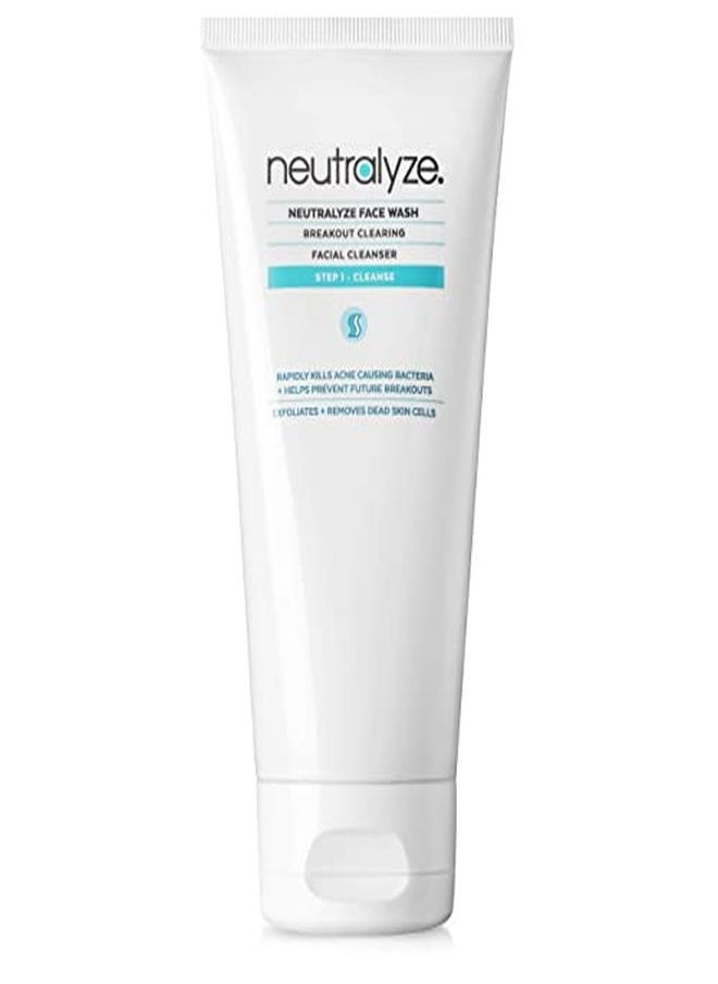 Neutralyze - Acne Face Wash - Maximum Strength Face Wash For Acne Prone Skin With 2% Salicylic Acid + 1% Mandelic Acid + Nitrogen Boost Skincare Technology (5.0 Oz) - Image 1