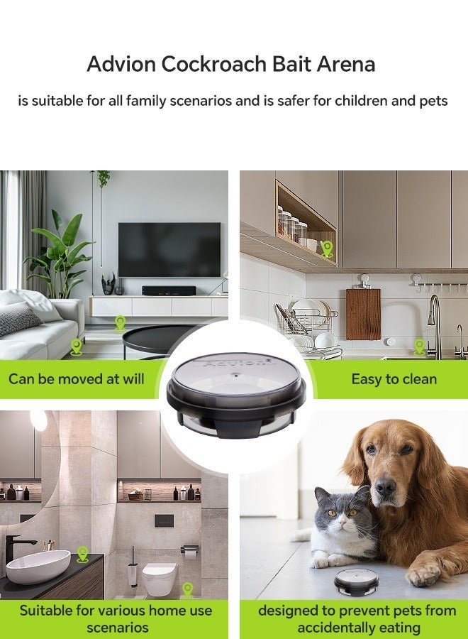 Advion Cockroach Bait Arena by Syngenta – 12 Count Stations – For Easy Indoor Placement & Long-Lasting Performance - Image 2