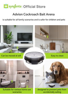 Advion Cockroach Bait Arena, 12 Count  Syngenta Advion Cockroach Bait Station，Place it anywhere, the effect will last up to 12 months - pzsku/ZFA37190E6F13510F9020Z/45/_/1738895192/f0cc2877-91fa-441e-ad7c-15c81b955e4d