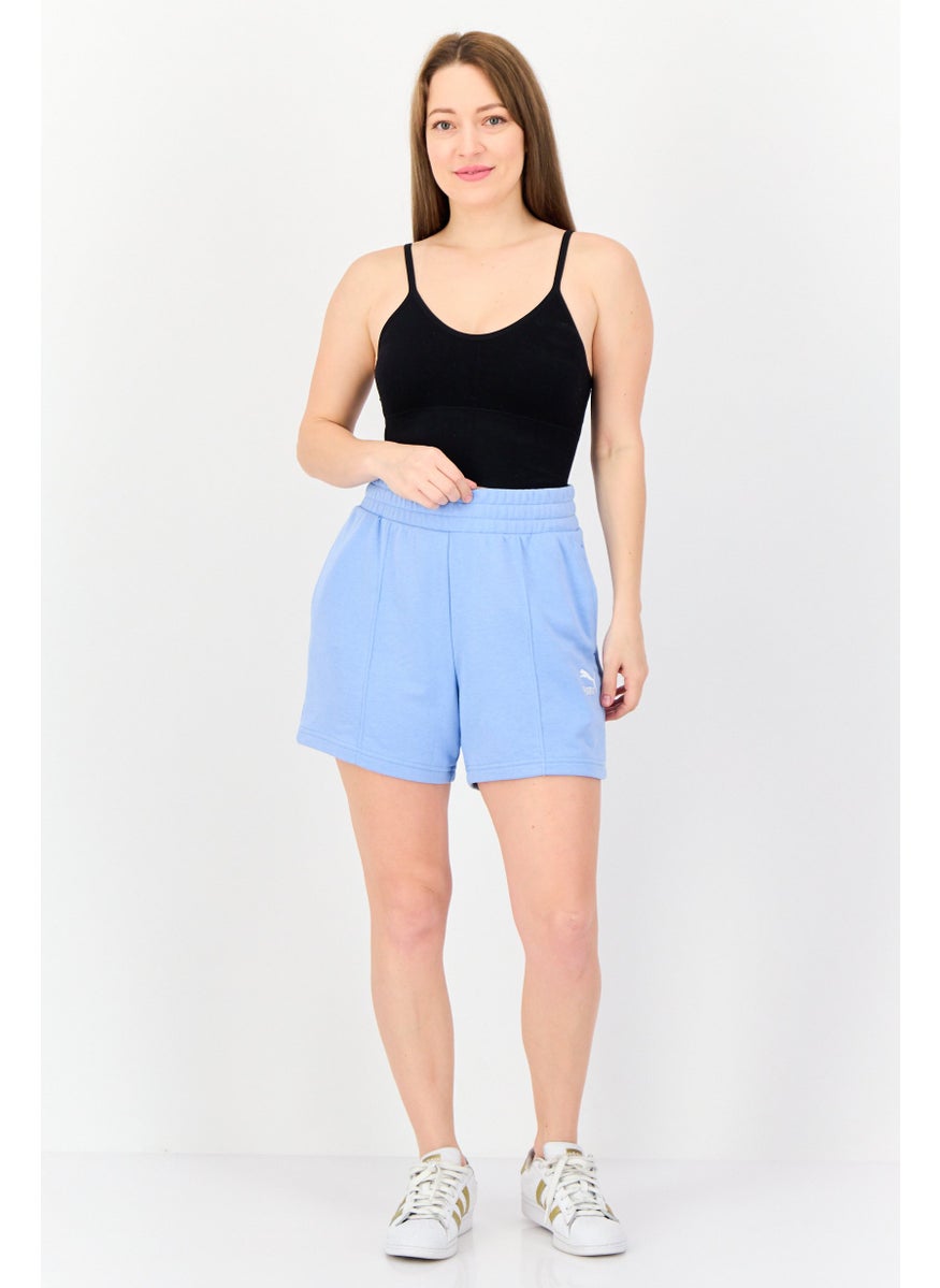PUMA Women Sportswear Fit Outdoor Shorts, Blue  - Image 2