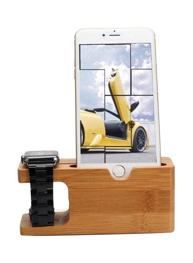 NIBEMINENT 2 In1 Dock Charger Holder Stand Brown