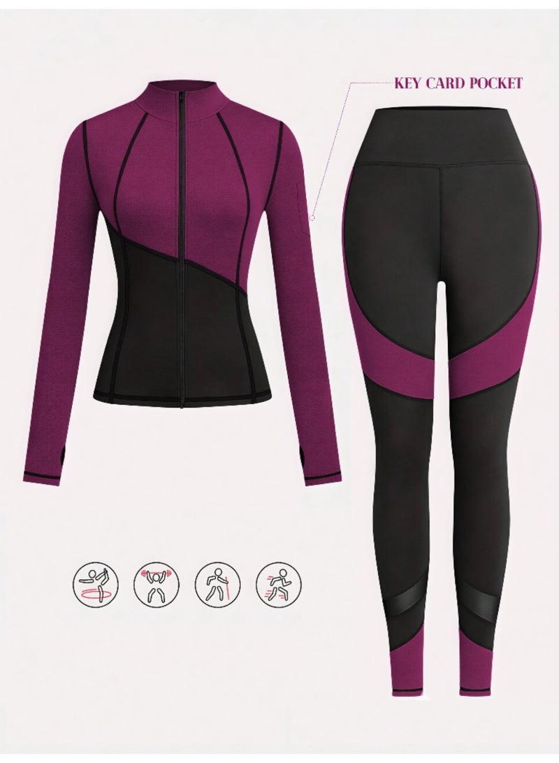 Women’s Sportswear Set – Two Pieces (Jacket & Pants) With Modern And Comfortable Design - Image 1