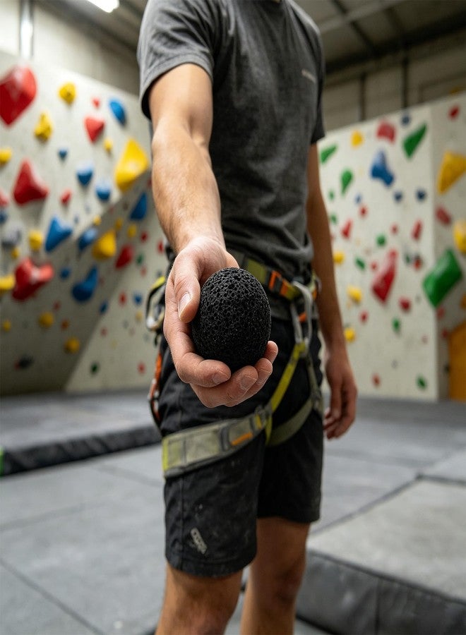 Sinbana Black Callus Ball for Hand, Non-Sweat Moon Grip Strength Ball Callus Rock for Skin Conditioning Strengthening Gripper Training Fidget Exercise Tool Anti-Sweat Anti-Slip Climbing Strengthener Trainer - Image 3