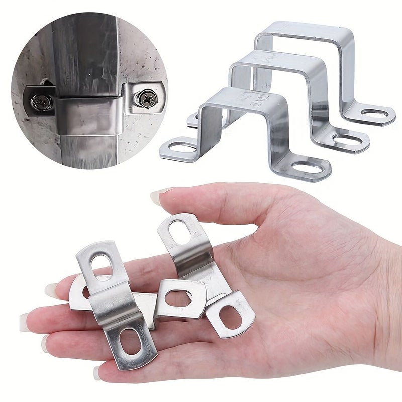 304 Stainless Steel M Shaped Hose Clamp 30x30 Fastening Buckle - Image 1