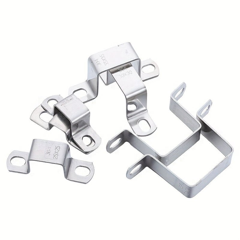 304 Stainless Steel M Shaped Hose Clamp 30x30 Fastening Buckle - Image 5