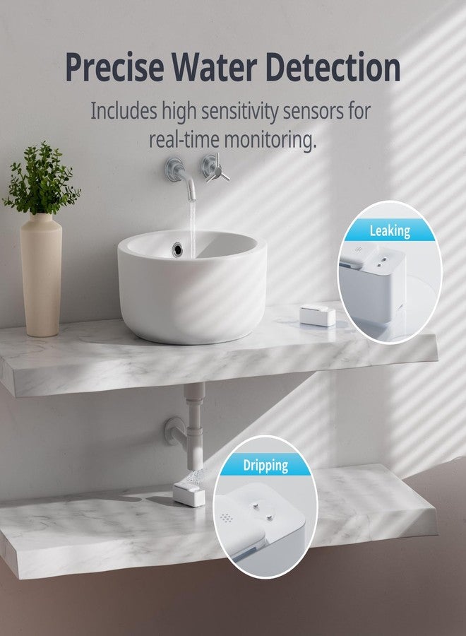 SwitchBot WiFi Water Sensor 4 Pack, Smart Water Leak Detector, 100dB Adjustable Alerts & App Alerts, IP67 Waterproof, Wireless Detector for Kitchen, Bathroom, Basement, No Hub Required (Support 2.4G) - Image 5