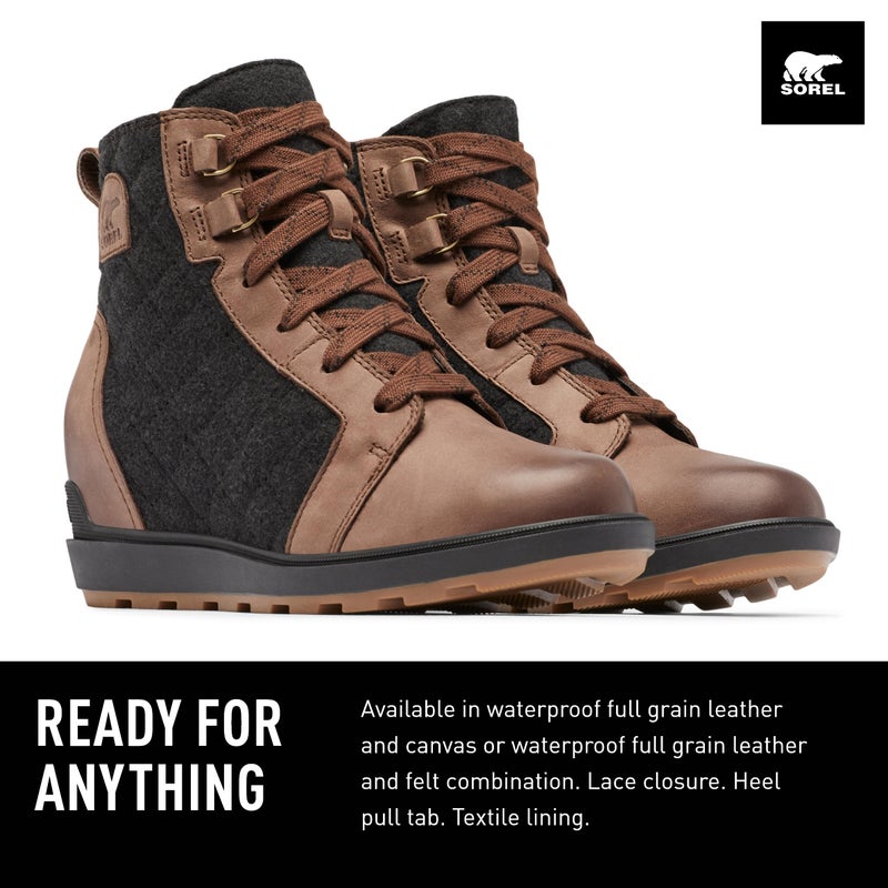 Sorel Women's Evie II NW Lace Boots - Tobacco, Black - Size 7 - Image 3