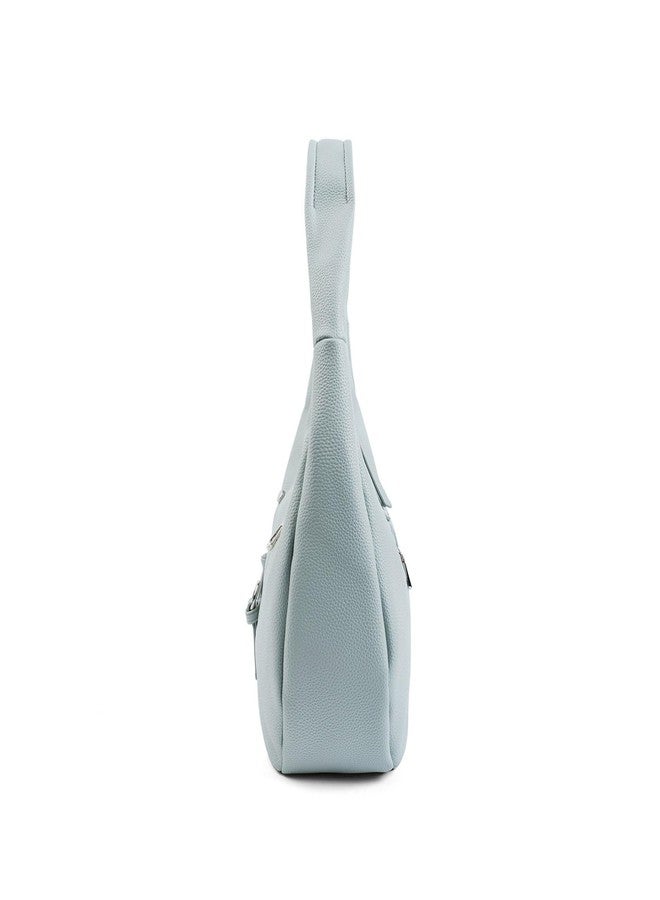 Lino Perros Avril Soft-Body Grey Shoulder Bag - Image 4