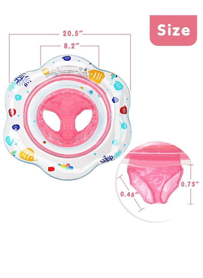 SYOSI - Baby Swimming Ring Float Inflatable Baby Swim Ring with Seat with Soft PVC for Infant Toddler 12-48 Months Leak-Proof Swimming Pool Ring for Kids Paddling Pool - Image 1