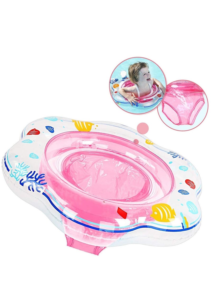 SYOSI - Baby Swimming Ring Float Inflatable Baby Swim Ring with Seat with Soft PVC for Infant Toddler 12-48 Months Leak-Proof Swimming Pool Ring for Kids Paddling Pool - Image 1