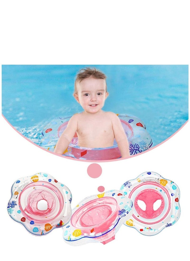 SYOSI - Baby Swimming Ring Float Inflatable Baby Swim Ring with Seat with Soft PVC for Infant Toddler 12-48 Months Leak-Proof Swimming Pool Ring for Kids Paddling Pool - Image 1
