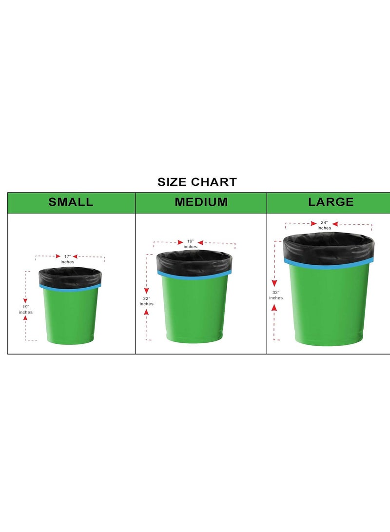 shalimar Shalimar Premium OXO-Biodegradable Drawstring Garbage Bag – 60 Bags (4 Rolls) – 61 x 81 cm – Fits 10 to 12 Gallon Bins – Trash/Dustbin Bags – Leak-Proof & Tear-Resistant – Black  - Image 3