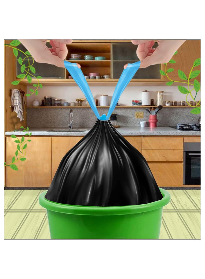 shalimar Shalimar Premium OXO-Biodegradable Drawstring Garbage Bag – 60 Bags (4 Rolls) – 61 x 81 cm – Fits 10 to 12 Gallon Bins – Trash/Dustbin Bags – Leak-Proof & Tear-Resistant – Black  - Image 4