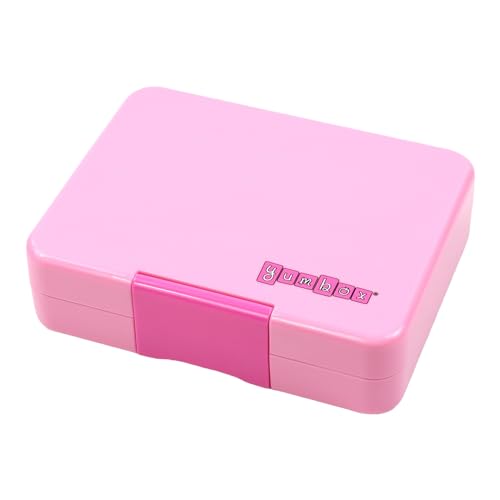 Yumbox Snack Box - 3 Compartment - Leakproof Bento Lunch Box for Kids (Fifi Pink with Rainbow Tray) - Image 5