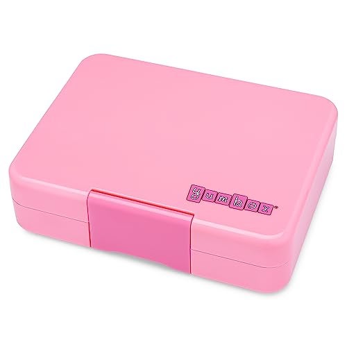 Yumbox Snack Box - 3 Compartment - Leakproof Bento Lunch Box for Kids (Fifi Pink with Rainbow Tray) - Image 3