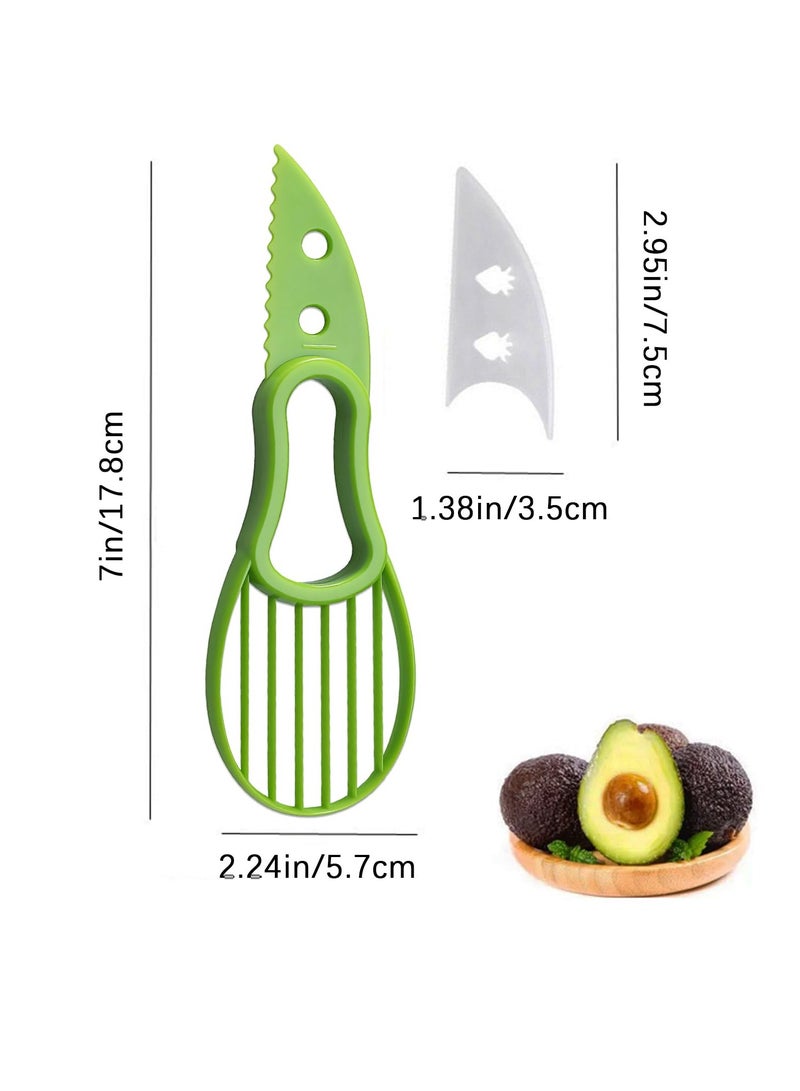 سونسر أداة قطاعة أفوكادو متعددة الوظائف، قطاعة أفوكادو 3 في 1، أداة مطبخ متعددة الوظائف، مثالية لهرس الأفوكادو ونزع النوى وصنع الجواكامولي. - Image 2