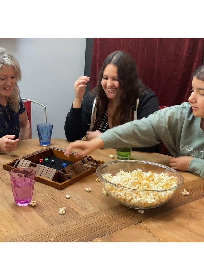 WE Games Shut The Box Game Wooden Board Games For Family Night 14 In. 4 Player Bar Games Game Room Math Games For Board Game Table Board Games For Adults And Family Wooden Dice Games For Families  - Image 5