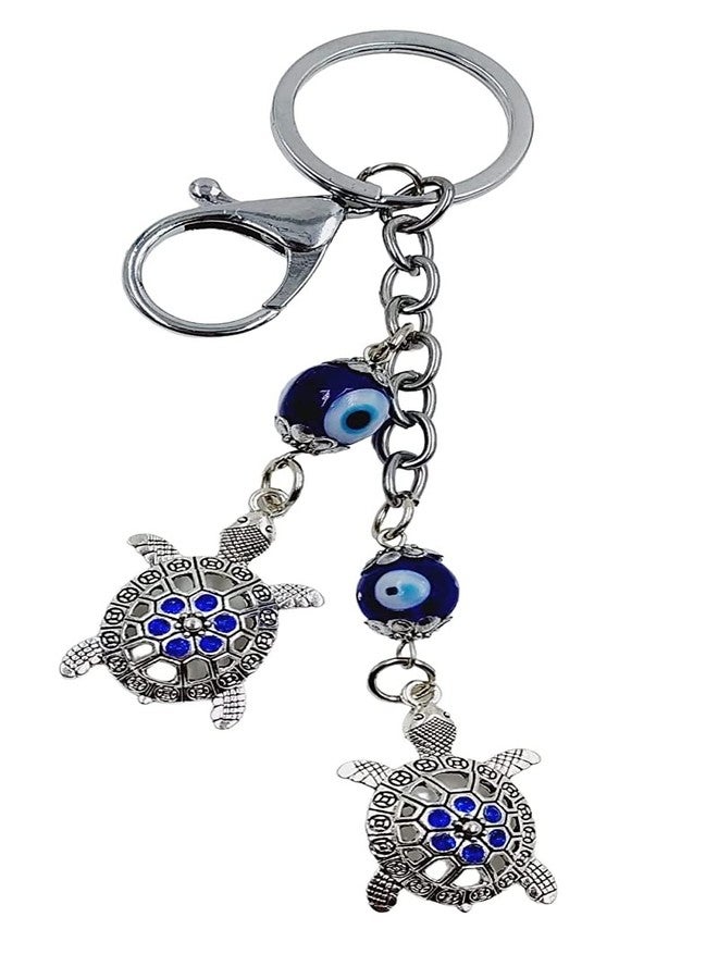 Snabs Tortoise Keychain for Girls Women Purse, Wallet, College Bags, Handbags, Side Bags, Scooter/Bike Keys, Evil Eye Keychain with Metal Key Ring Anti-Rust, 14 cm - Image 5