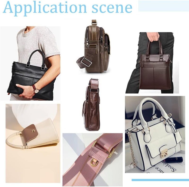 كلاراكو 48 قطعة من مشابك أحزمة معدنية من كلاركو، 3 ألوان متعددة الأغراض، مشبك حلقي مربع للمحفظة، 19.5/25/29.5/35 مم، مشابك حلقية مستطيلة لمقود الكلب وحزام الأمتعة وملحقات الحرف اليدوية - Image 4