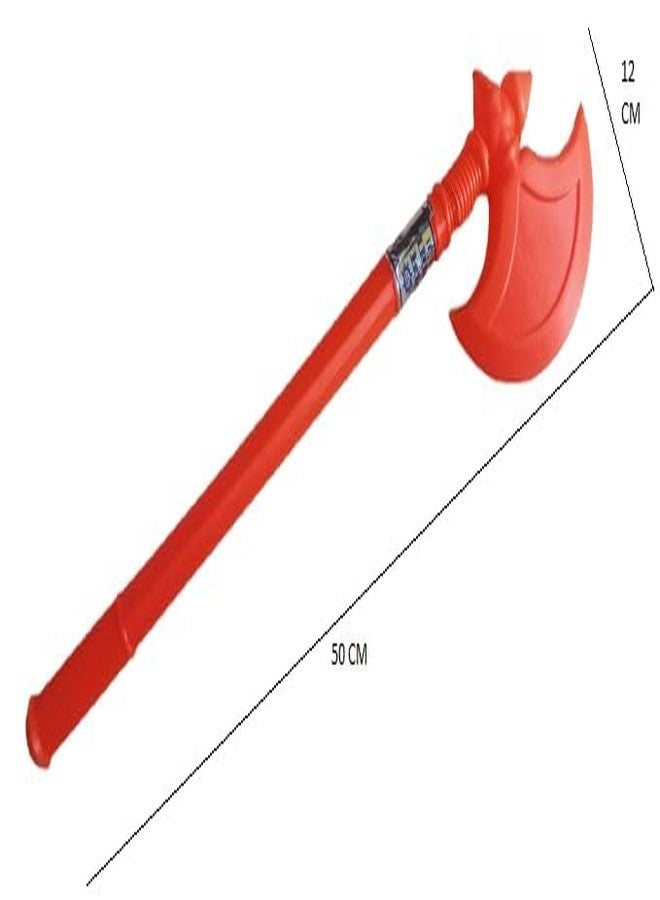 ZOKCY® 3 in 1 (1 Small Human Gada + 1 Khulhadi (Axe)+ 1 Shiv Trishul) Toy for Kids/Plastic Khulhadi Axe/Small Super Hanuman Gada Toy/Plastic Weapon Toy for Kids Dussehra & Diwali Celebration - Image 3