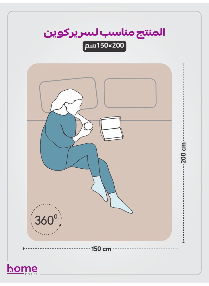 Donetella Bedding Fitted Sheet - Fits 150x200 Cm Bed For Queen Bed 3 Pcs (1 Fitted Sheet and 2 Pillowcases) - 30 Cm Deep Pocket - Solid Bed Sheet - Image 2