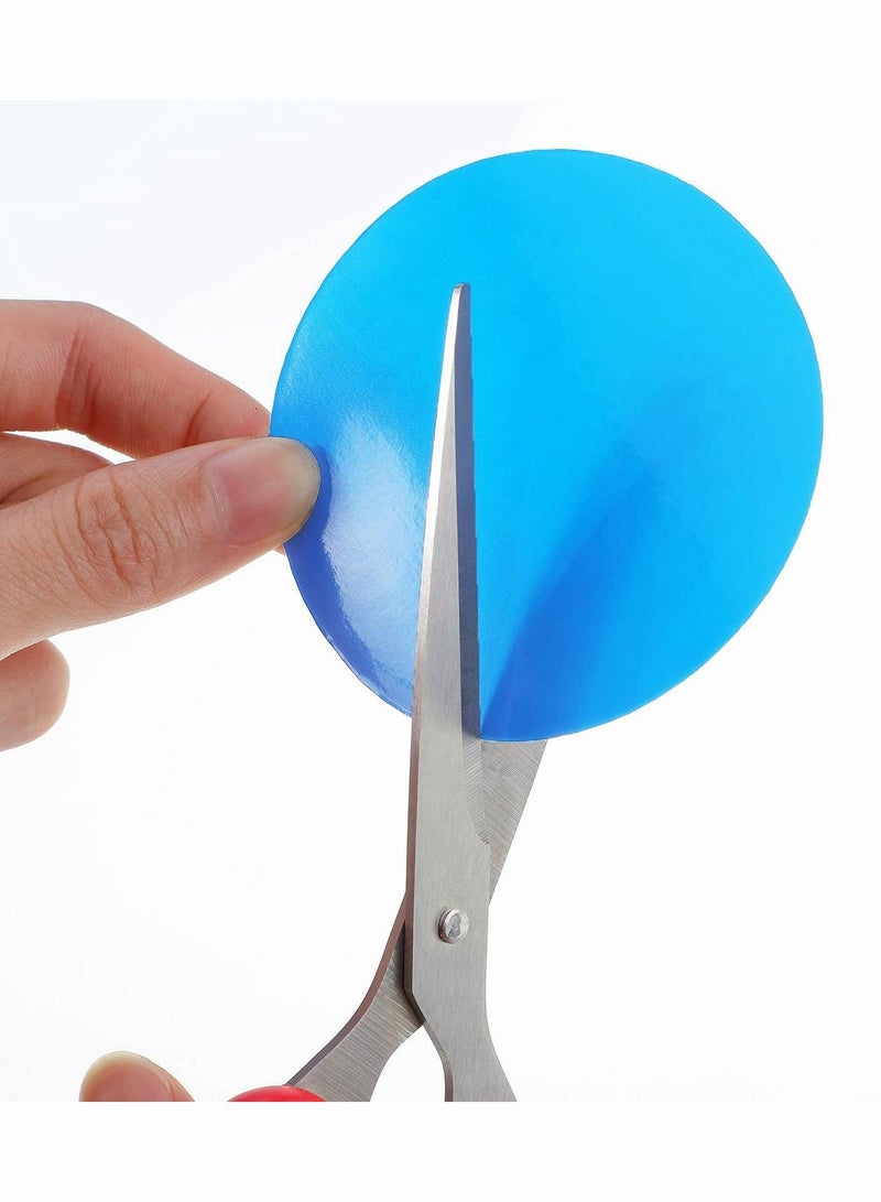 Y&D Repair Patches Round Self-Adhesive PVC Vinyl Pool Liner Patch Boat Rubbers for Inflatable Raft Kayak Canoe Blue 20 Pieces - Image 2
