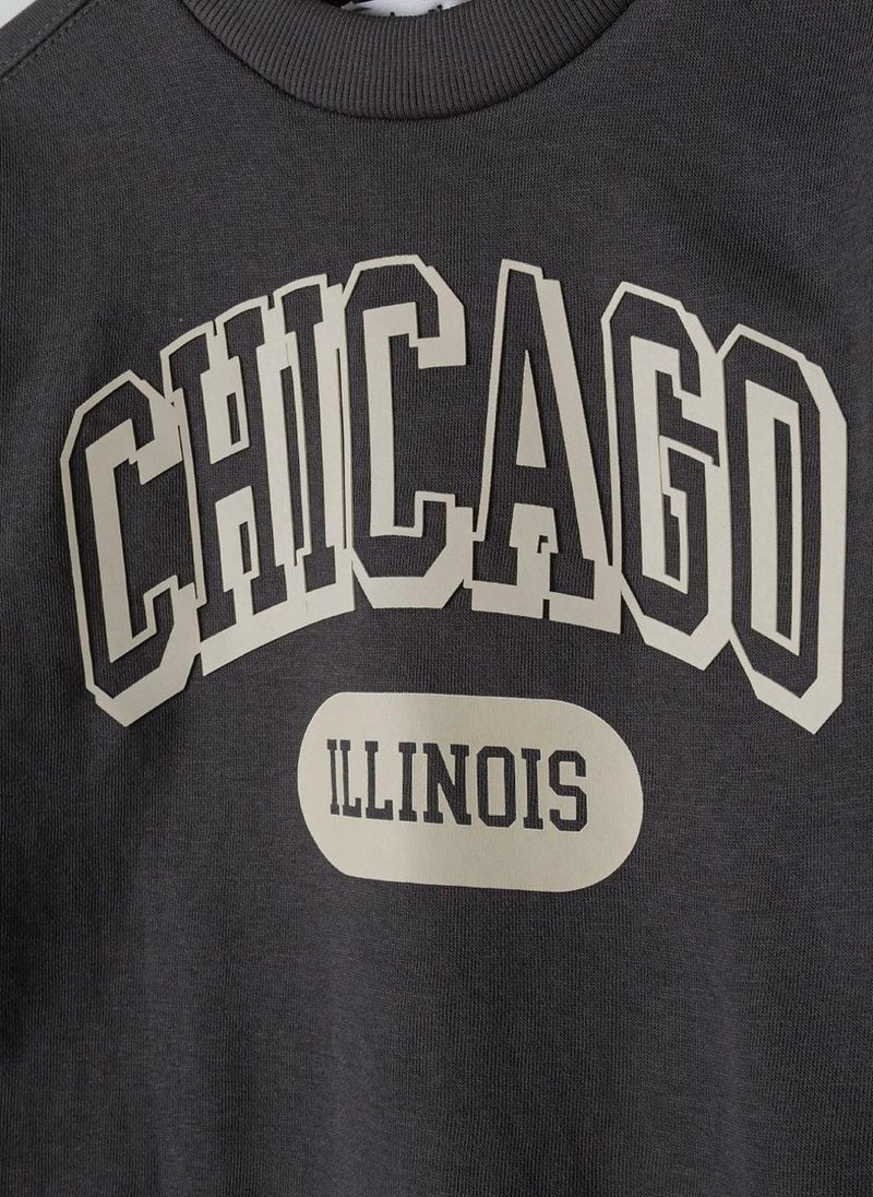 مينوتي سويت شيرت ولادي بفتحة رأس مستديرة وطبعة - Image 4