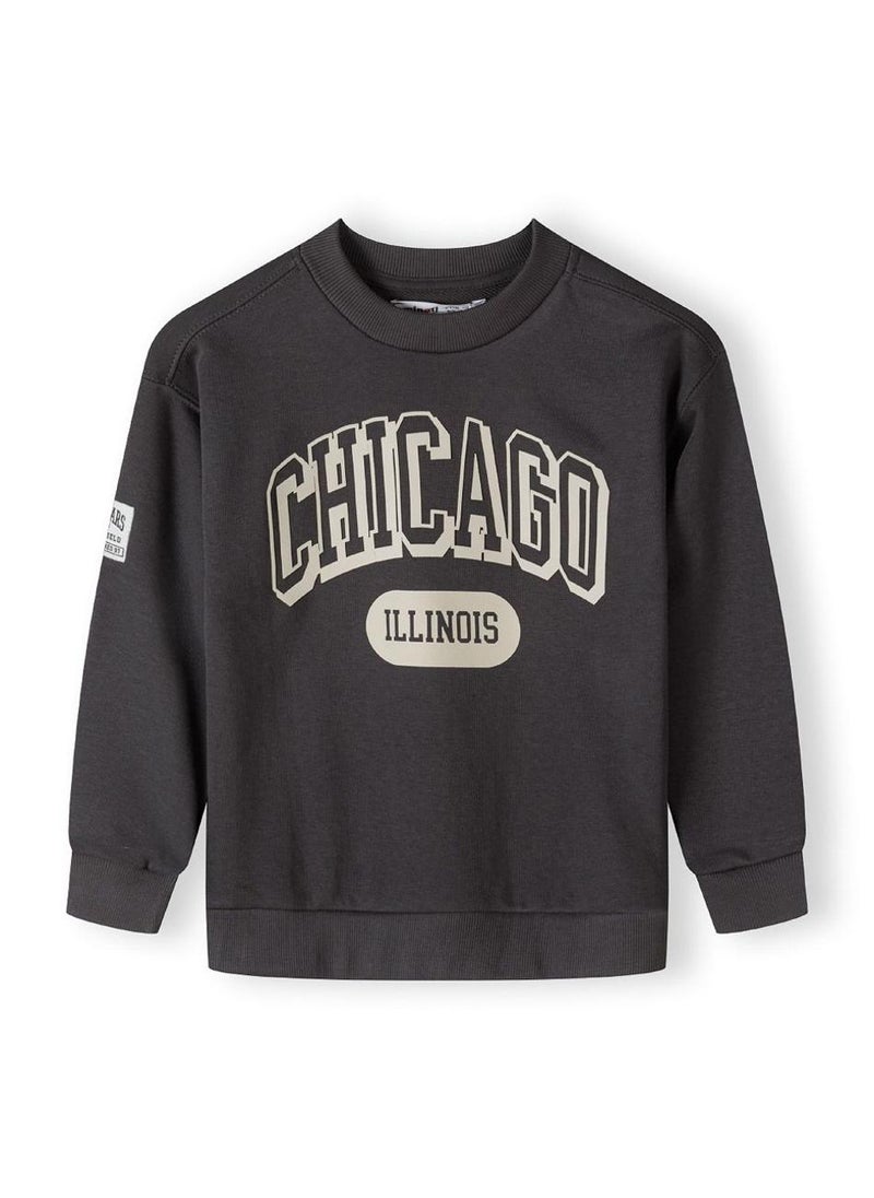 مينوتي سويت شيرت ولادي بفتحة رأس مستديرة وطبعة - Image 2