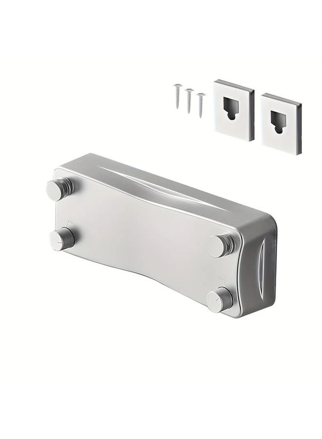 Silver 204 72 Inch Aluminum Telescopic Clothesline Dual Section Retractable For Indoor Outdoor - Image 1