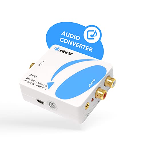 OREI Optical SPDIF/Coaxial Digital to RCA L/R Analog Audio Converter with 3.5mm Jack Support & Headphone/Speaker Outputs (DA21) - Image 4