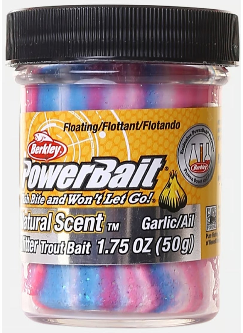 Berkley Powerbait Natural Scented Glitter Trout Dough - Captain America  - Image 1