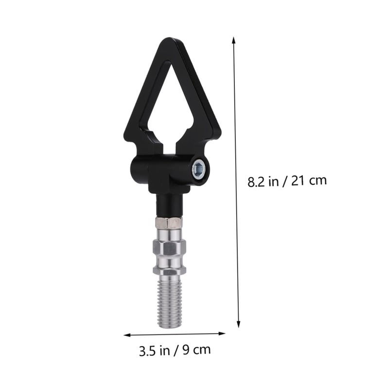 Black Front Towing Hook Aluminum Alloy Car Bumper Ring Vehicle Bracket - Image 4
