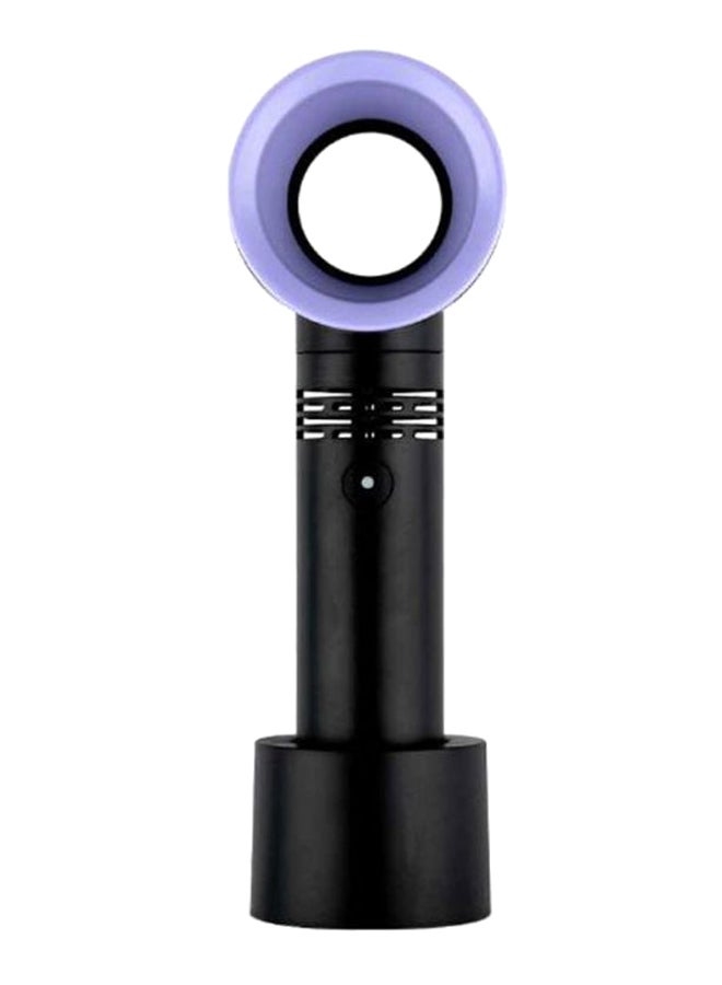 Loquat Portable Handheld Bladeless Cooling Fan Black/Purple - Image 1