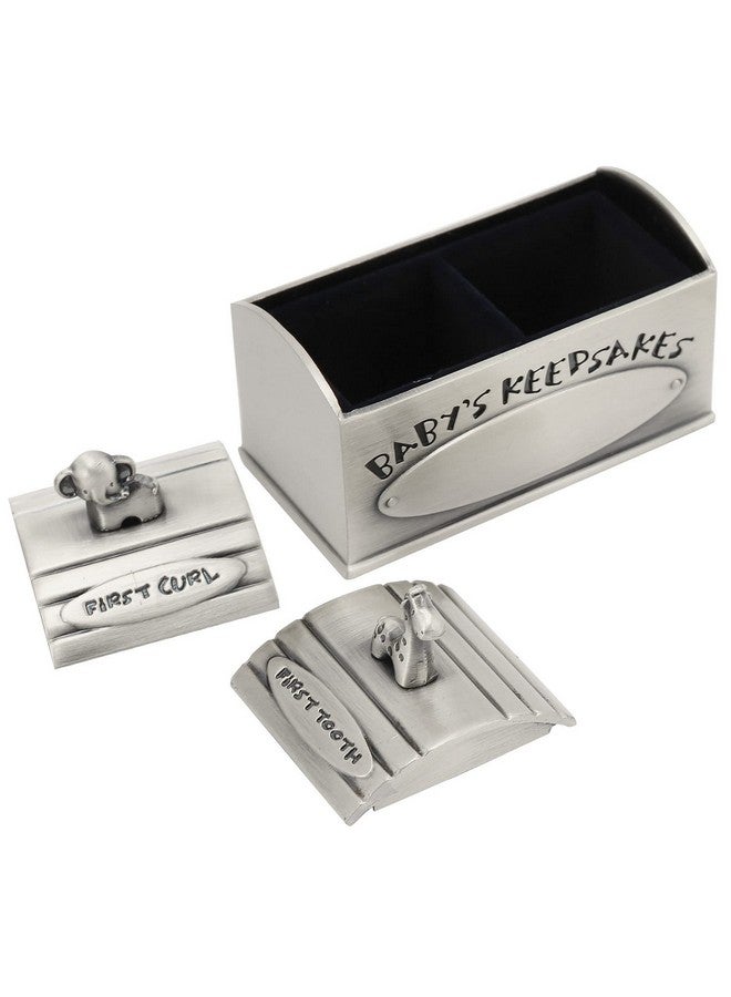 Ymiko Baby Keepsake Box, Box Kids Tooth Storage Holder Organizer European Beautiful Appearance Tooth Fairy Gifts for Little Children to Keep The Childhood Memory (Antique Silver) - Image 1
