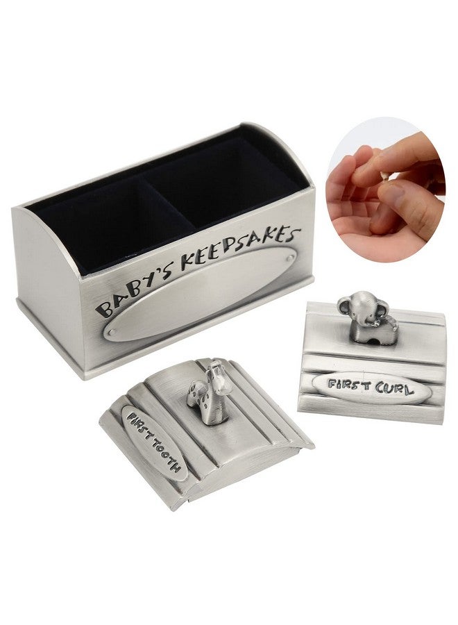 Ymiko Baby Keepsake Box, Box Kids Tooth Storage Holder Organizer European Beautiful Appearance Tooth Fairy Gifts for Little Children to Keep The Childhood Memory (Antique Silver) - Image 2