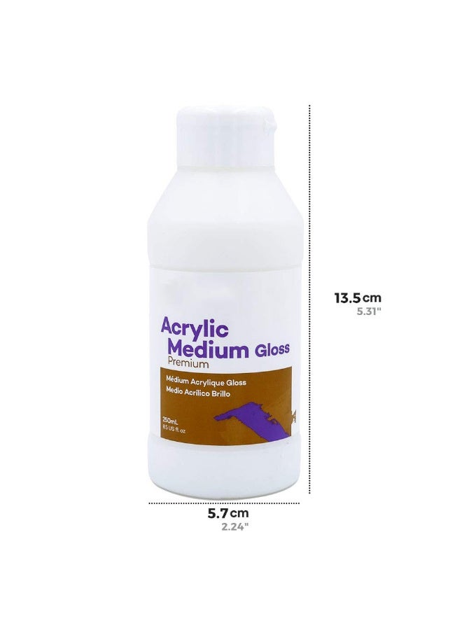 Air Dry Clay Varnish Set, Matte/Gloss Finishes Scratch Resistant, Colorless Acrylic Glaze for Pottery, Clay Acrylic Paint for Gypsum, Bright Matte Oil Transparent Protective Paint (Gloss 250ml) - Image 5