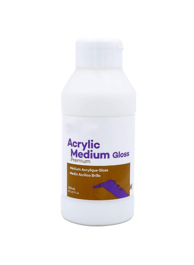 Air Dry Clay Varnish Set, Matte/Gloss Finishes Scratch Resistant, Colorless Acrylic Glaze for Pottery, Clay Acrylic Paint for Gypsum, Bright Matte Oil Transparent Protective Paint (Gloss 250ml) - Image 1