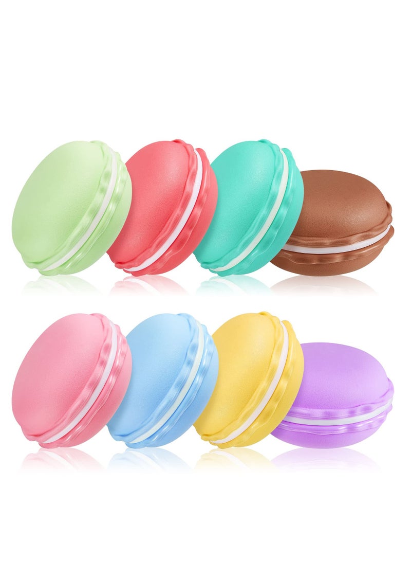 SOLARAE 8 PCS Giant Macaron Case, Macaron Pill Box, Colorful Macaron Jewelry Storage Box, Shape Storage Box Candy Pill Organizer Case Container for Earrings Necklaces Candy Decor, 8 Colors - Image 1