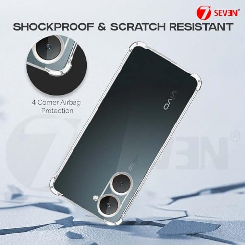 7-Seven 7SEVEN® Back Cover for VIVO Y18 | VIVO Y18E Transparent Mobile Back Case Shock Proof Design Camera Edges Protection Crystal Clear Phone Case Silicon Soft TPU and Flexible Bumper Phone Cover - Image 4