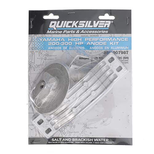 Quicksilver 8M6007987 Aluminum Anode Kit for Yamaha High Performance 200-300 Hp Outboards - Image 4