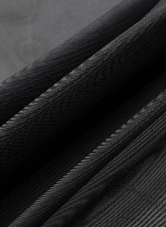 JADE POKE Black Sheer Bed Canopy Scarf 288 Inch Long, Bed Canopy for Girls Adult, Decorative Scarfs Curtain Drapes for Farther Bedroom/Anniversary, Window Valance Curtain Wide 52, King - Image 4