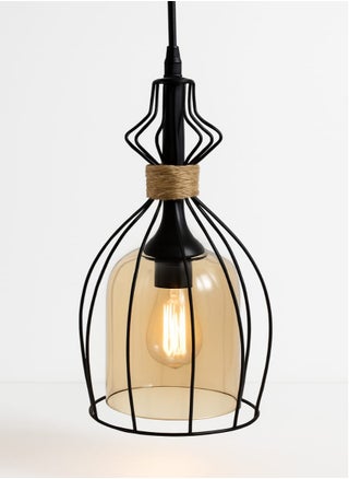 Modern chandelier with metal design and a glass lamp without a bulb - Star - Code R1002 - pzsku/ZFA383BBA91DF90DB3556Z/45/1750069879/0479d537-3b4f-471e-9f33-3f8348300b21
